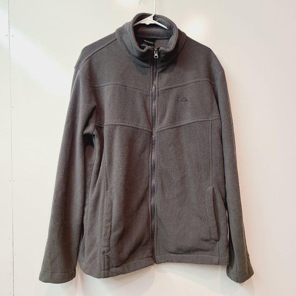 Snozu Jacket Fleece Performance Gray Coat Mens Large